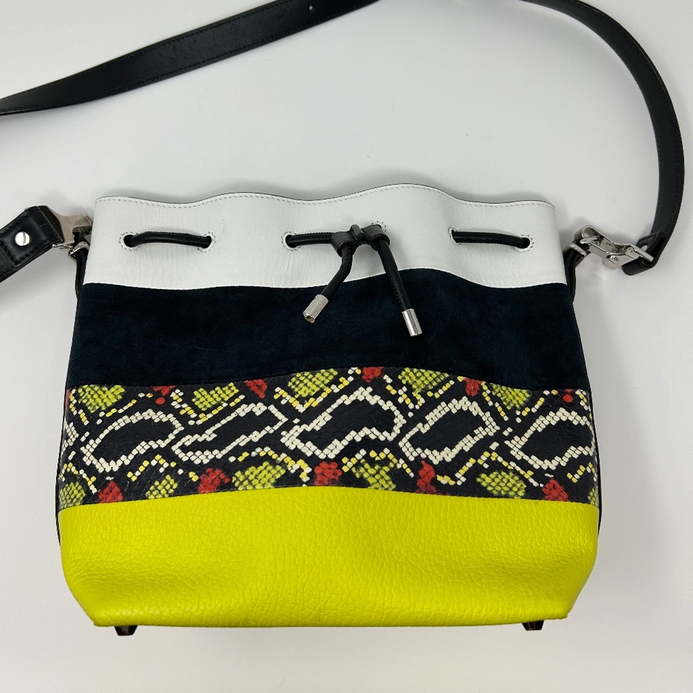 Proenza Schouler Multicolored Leather and Suede Bucket Bag Designer ~ Luxury!